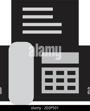 fax machine Logo Template vector icon design Stock Vector