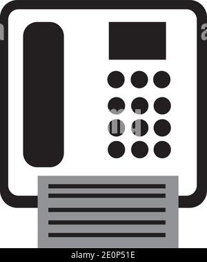fax machine Logo Template vector icon design Stock Vector
