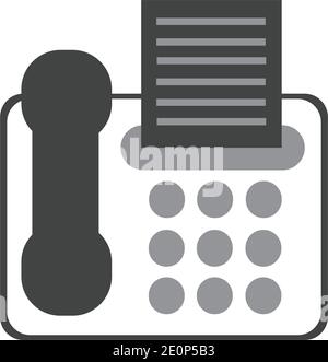fax machine Logo Template vector icon design Stock Vector