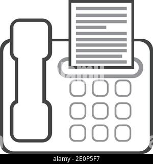 fax machine Logo Template vector icon design Stock Vector