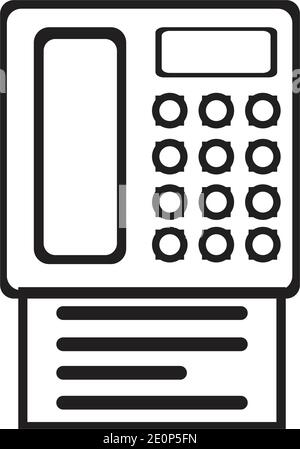 fax machine Logo Template vector icon design Stock Vector