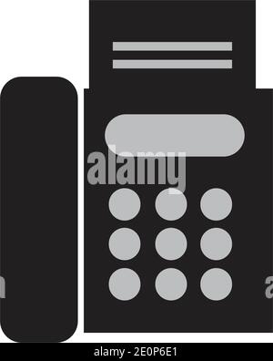 fax machine Logo Template vector icon design Stock Vector