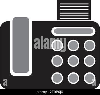 fax machine Logo Template vector icon design Stock Vector