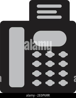 fax machine Logo Template vector icon design Stock Vector