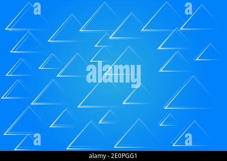 Blue triangle abstract background Stock Vector