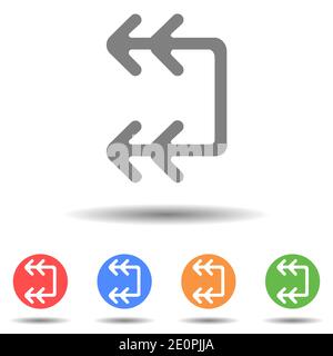 Double arrow vector icon Stock Vector