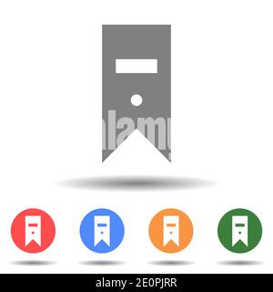 Bookmark icon vector logo with a isolated background Stock Vector