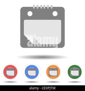Clipboard icon vector logo isolated on background Stock Vector