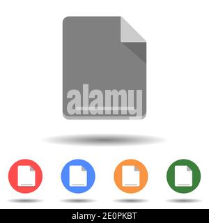 Letter file icon vector logo isolated on background Stock Vector