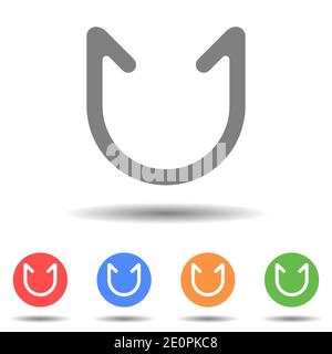 Abstract curve shape vector Stock Vector
