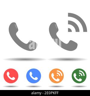 Call speaker icon vector logo isolated on background Stock Vector
