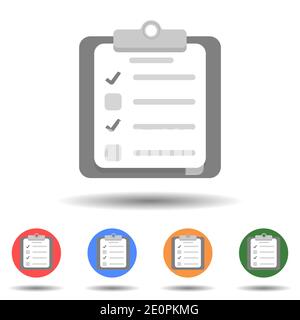 Clipboard icon vector logo isolated on background Stock Vector