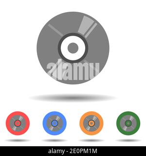 DVD diamond icon vector logo isolated on background Stock Vector