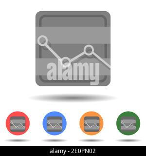 Cost graphic icon vector logo isolated on background Stock Vector