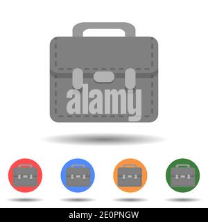 Briefcase icon vector logo isolated on background Stock Vector
