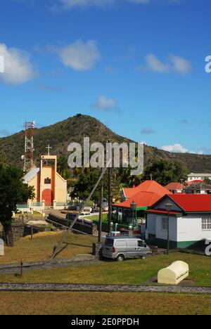 Netherlands Antilles: St Eustatius: Oranjestad Stock Photo
