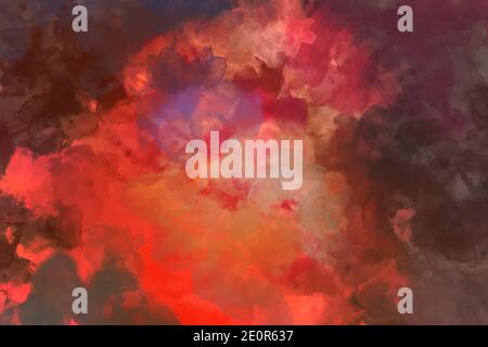 Watercolor painted background. Modern art. Colorful contemporary artwork. Color strokes of paint. Stock Vector