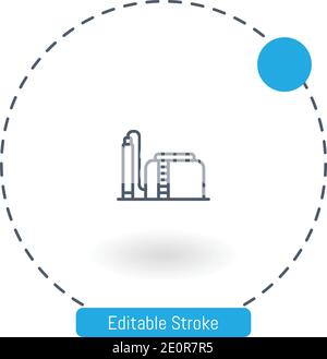 tanks vector icon editable stroke outline icons for web and mobile Stock Vector