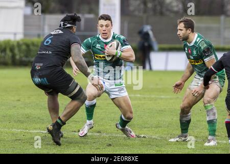 Treviso, Italy. 02nd Jan, 2021. paolo garbisi benetton during Benetton Treviso vs Zebre Rugby, Rugby Guinness Pro 14 match in Treviso, Italy, January 02 2021 Credit: Independent Photo Agency/Alamy Live News Stock Photo