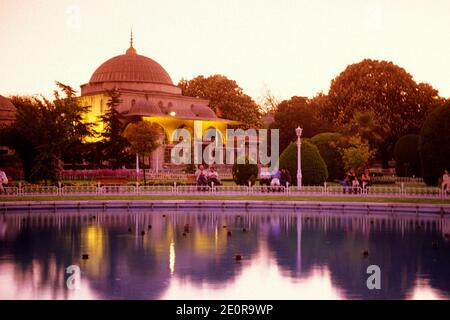 the old Hammam or Turkish Bath of Hurrem Sultan Hamami at the Hagia Sophia or Ayasofya in the old town of the city Istanbul in Turkey.  Turkey, Istanb Stock Photo