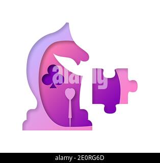 Vector games in paper art style Stock Vector