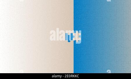 Vector puzzle in paper art style Stock Vector