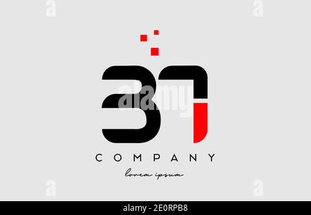 black red BT B T alphabet letter logo icon combination. Design for company and business Stock Vector