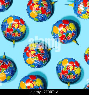 Party accessory on blue background Stock Photo