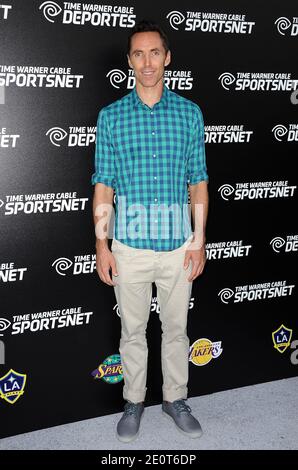 Steve Nash attends the launch of Time Warner Cable Sportsnet and Time Warner Cable Deportes Networks at Time Warner Cable Sports Studios in Los Angeles, CA, USA on October 1, 2012. Photo by Lionel Hahn/ABACAPRESS.COM Stock Photo