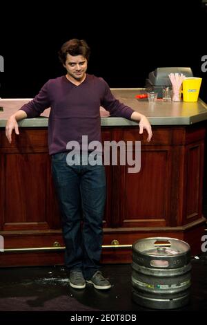 Guillaume Sentou performing during the 'Les Grands Moyens' new theater ...