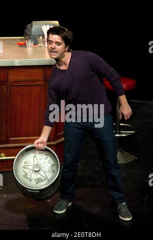 Guillaume Sentou performing during the 'Les Grands Moyens' new theater ...