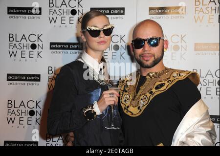 Anna Potapenko and Eli Kuame attending the Black Fashion Week opening party held at the Buddha Bar in Paris, on October 4, 2012. Photo by Aurore Marechal/ABACAPRESS.COM Stock Photo