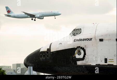 Space Shuttle Endeavour was transported on the Over Land Transporter ...