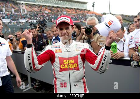 Spain's MotoGP rider Alvaro Bautista from Honda Gresini during the MotoGP Japan Grand Prix in Motegi, Japan on October 14, 2012. Photo by Malkon/ABACAPRESS.COM Stock Photo