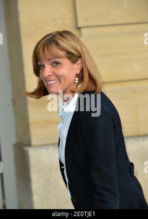 Former Areva CEO, Anne Lauvergeon arrives at Hotel Matignon to meet Prime Minister Jean-Marc Ayrault, in Paris, France on October 16, 2012. Lauvergeon has been approached to be the chairwoman of the future Banque Publique d'Investissement BPI, France's new Public Investment Bank to be created by the end of the year. Photo by Mousse/ABACAPRESS.COM Stock Photo