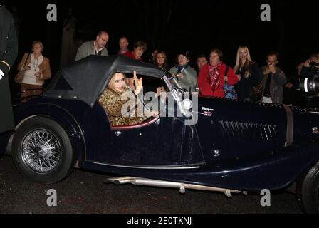 Jeanne Mas arriving at Pavillon Gabriel for the taping of 'Champs Elysees' TV show in Paris, France on October 18, 2012. Photo by Denis Guignebourg/ABACAPRESS.COM Stock Photo