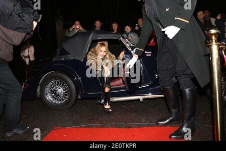 Jeanne Mas arriving at Pavillon Gabriel for the taping of 'Champs Elysees' TV show in Paris, France on October 18, 2012. Photo by Denis Guignebourg/ABACAPRESS.COM Stock Photo