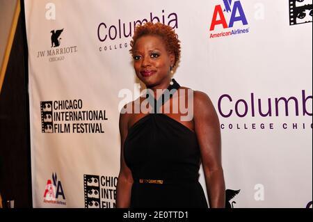 Actress Viola Davis at the Chicago International Film Festival CIFF for An Evening with Viola Davis for which she was interviewed by fellow actress Regina Taylor as part of the festival Black