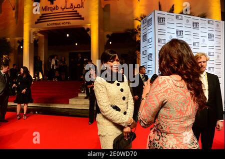 Grace Hightower arrives for the screening of 'Silver Linings Playbook' at 4th Doha TriBeCa Film Festival in old Souk Waqif in Doha, Qatar on November 19, 2012. Photo by Ammar Abd Rabbo/ABACAPRESS.COM Stock Photo