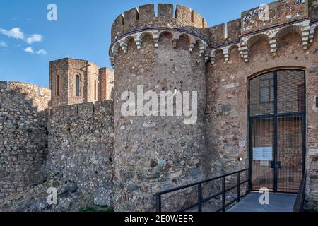 Castillo de Onda fortification declared a Historic-Artistic Site and Asset of cultural interest. Muslim in the 10th century, Castellon, Spain Stock Photo