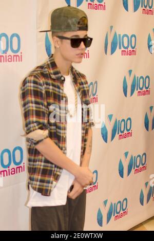8 December 2012 - Sunrise, Florida - : Justin Bieber attends the Y100's  Jingle Ball 2012 at the BB&T Center on December 8, 2012 in Miami. Photo  Credit: aetphoto/Sipa USA Stock Photo - Alamy