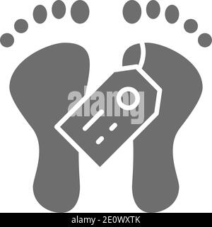 Foot Death Icon Vector Isolated Contour Symbol Illustration Stock Vector Image Art Alamy