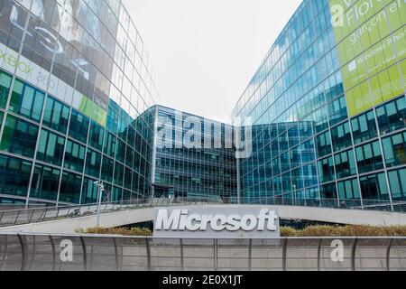 General view of the Microsoft France headquarters in Paris, France on December 15, 2012. Photo by Audrey Poree/ABACAPRESS.COM Stock Photo