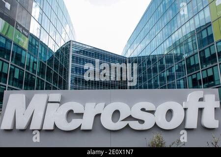 General view of the Microsoft France headquarters in Paris, France on December 15, 2012. Photo by Audrey Poree/ABACAPRESS.COM Stock Photo