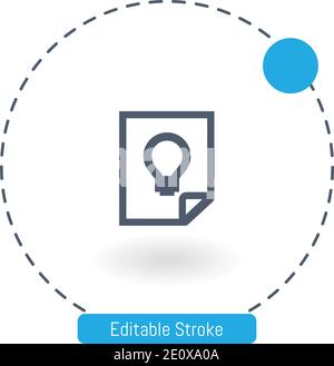 google keep vector icon editable stroke outline icons for web and mobile Stock Vector