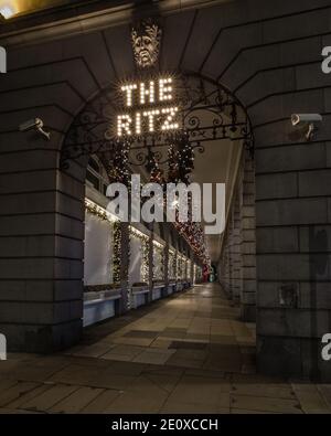 The Ritz Hotel in London. Stock Photo