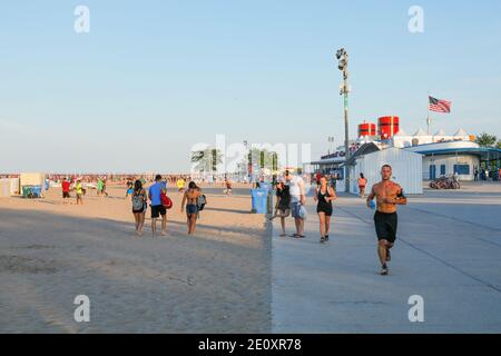 North Avenue Beach, Chicago Illinois. Stock Photo