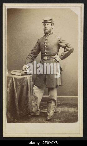 Lieutenant Colonel Michael B. Stafford of Co. F, 86th New York Infantry Regiment in uniform) Stock Photo