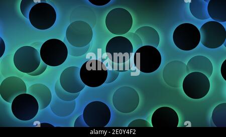 Abstract multicolored circles with illuminated and glowing light effect, Abstract background for business, technology or any presentation projects. Stock Photo