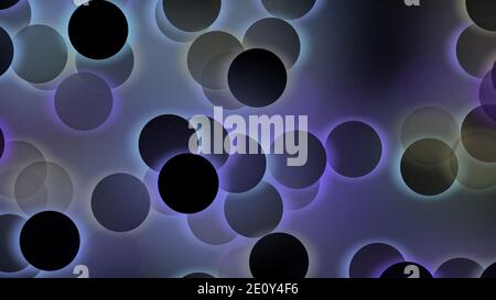 Abstract multicolored circles with illuminated and glowing light effect, Abstract background for business, technology or any presentation projects. Stock Photo